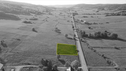 Polecam widokową działkę 1100 m² w Beskidach, prywatność i las działka Uście Gorlickie, konieczna
