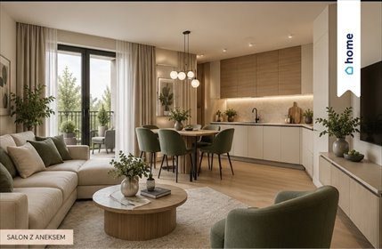 Polecam funkcjonalne 3-pokojowe mieszkanie 54,51 m² z balkonem w spokojnej części Wrocławia mieszkanie Wrocław, Franza Petera Schuberta