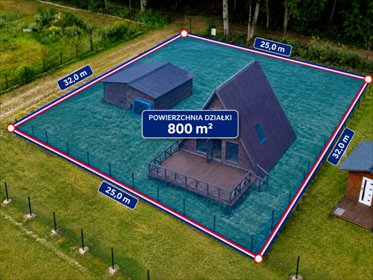 Urokliwy domek nad jeziorem 64 m² z tarasem - polecam! dom Łętowo