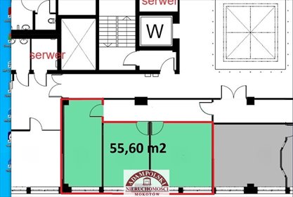 Na wynajem nowoczesny lokal biurowy 55,60 m² na Mokotowie lokal użytkowy Warszawa, Mokotów