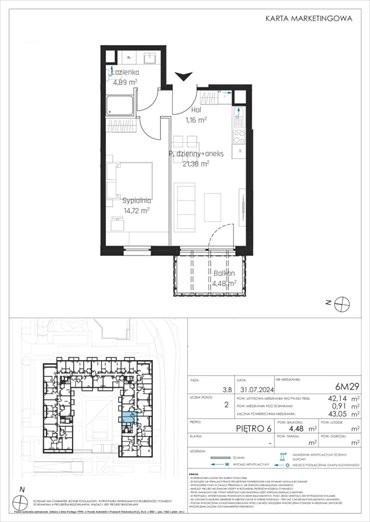 mieszkanie na sprzedaż 42m2 mieszkanie Gdańsk, Śródmieście, Sienna Grobla