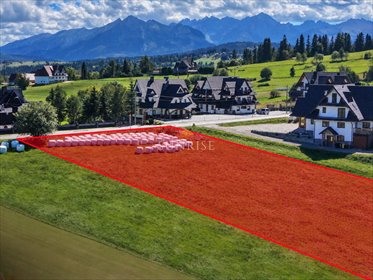 Działka 2023 m² z pozwoleniem na budowę w Bukowinie Tatrzańskiej działka Bukowina Tatrzańska, Wierch Rusiński