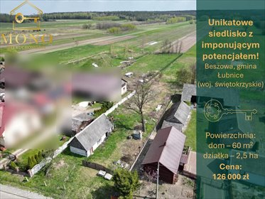 Urokliwy dom 60 m2 z dużą działką w Beszowej dom Beszowa