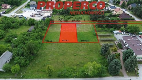 działka na sprzedaż 951m2 działka Oksa