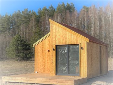 Na sprzedaż nowoczesny dom 35 m² w Skolitych z dostępem do jeziora dom Skolity, Skolity