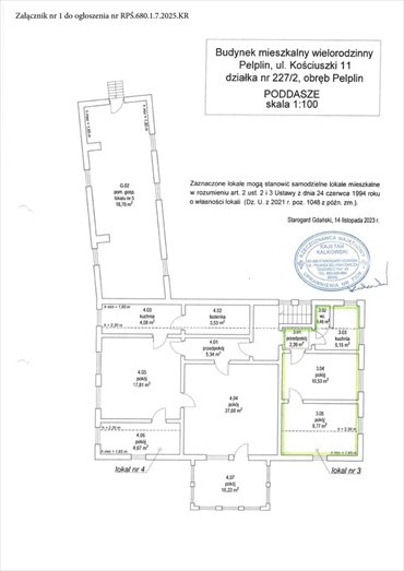 mieszkanie na sprzedaż 27m2 mieszkanie Pelplin, Kościuszki