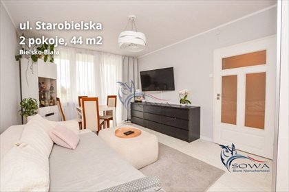 2-pokojowe mieszkanie 44 m2 - balkon i piwnica mieszkanie Bielsko-Biała, Dolne Przedmieście
