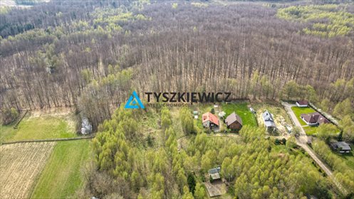 Działka 1340 m² nad jeziorem, las, plan ZL, Kościerski działka Liniewo
