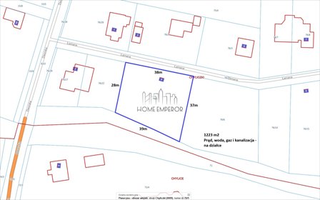 Działka 1223 m² z pozwoleniem na dom - polecam! działka Piaseczno, Chyliczki, Łamana