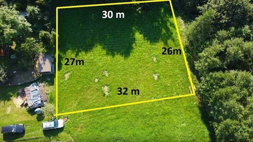 Działka 871 m² w Górkach Wielkich – spokojna okolica działka Górki Wielkie