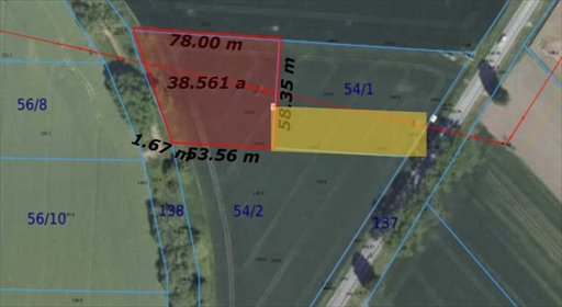działka na sprzedaż 3850m2 działka Mirosławice