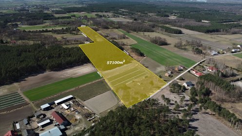 działka na sprzedaż 57100m2 działka Leśniaki