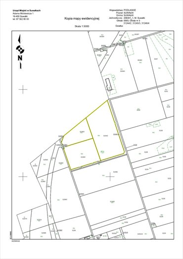 działka na sprzedaż 2266m2 działka Suwałki, Studzieniczne