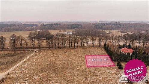 działka na sprzedaż 1450m2 działka Gościno