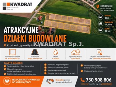 Działki budowlane w Krzyżownikach – spokój i infrastruktura działka Krzyżowniki