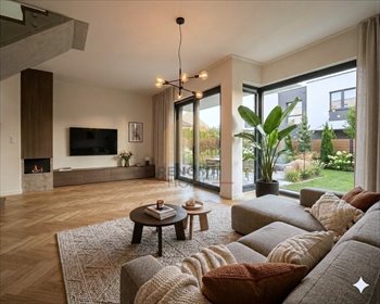 Nowoczesny segment 138m2 z ogródkiem, PV, klimatyzacja dom Wrocław, Księże Wielkie