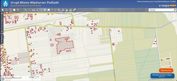 działka na sprzedaż 1510m2 działka Międzyrzec Podlaski, Grzybowa