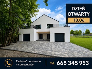 Dom Poznań - Morasko. Nowoczesna bryła | Garaż dom Poznań, Glinno
