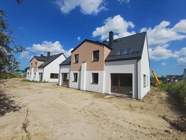 Nowoczesny bliźniak 117 m² - gotowy do wykończenia dom Łapino Kartuskie, Krokusowa