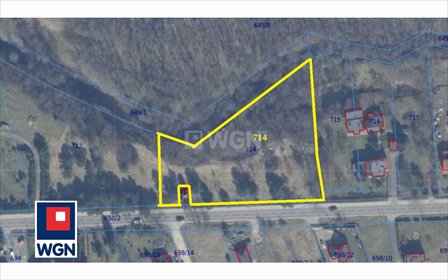 działka na sprzedaż 1204m2 działka Dębnica Kaszubska, ks. Antoniego Kani