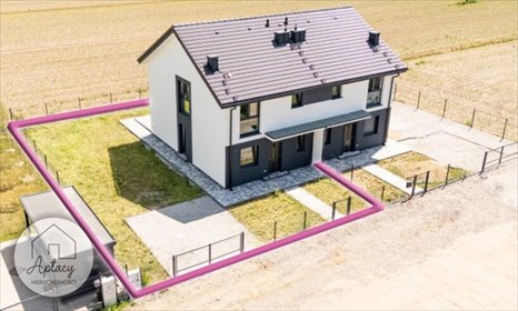 Dom dwulokalowy z ogrzewaniem podłogowym i światłowodem dom Gołuski