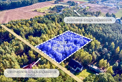 działka na sprzedaż 3747m2 działka Dziuplina, Brzozowa