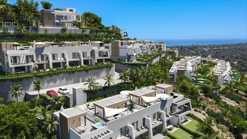 Zapraszam luksusowy dom z panoramicznym widokiem na Morze dom Elviria, Elviria