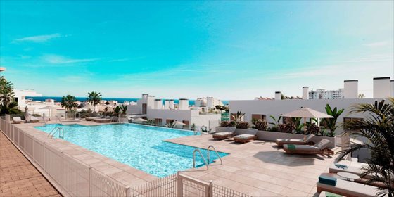 Na sprzedaż luksusowy apartament z tarasem i basenem w Estepona mieszkanie Estepona, C. del Granado