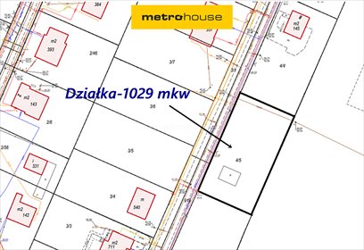 Działka budowlana 1029 m² z mediami, prostokąt, Leśniewo działka Leśniewo, Szkolna