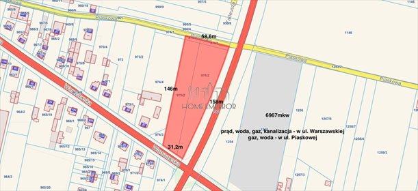 Działka pod inwestycję 6 968 m² z warunkami zabudowy działka Mława, Warszawska