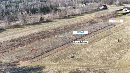 działka na sprzedaż 1151m2 działka Dąbrówka