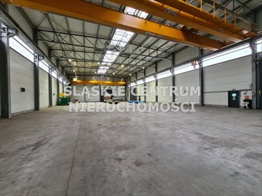 Na wynajem nowoczesna hala 1290 m² z suwnicami w Dąbrowie Górniczej magazyn Dąbrowa Górnicza, Tworzeń, Kasprzaka