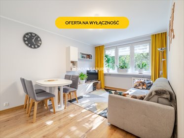Do sprzedania przestronne 3-pokojowe mieszkanie 48 m² z widokiem na tereny zielone mieszkanie Kraków, Grzegórzki, Dąbie, Aleja Pokoju