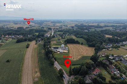 Polecam dużą działkę 2464 m² pod dom i biznes w Dankowicach działka Dankowice, Bielska