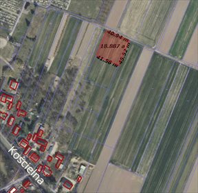 działka na sprzedaż 1926m2 działka Tyszowce, Kościelna