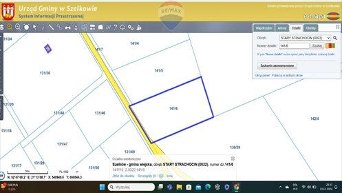 działka na sprzedaż 1500m2 działka Stary Strachocin