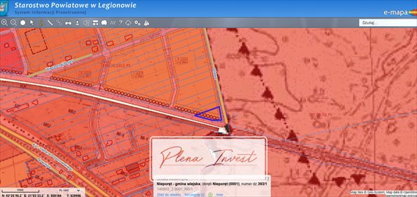 Działka budowlana 1487 m² w Nieporęcie, media, plan - polecam! działka Nieporęt