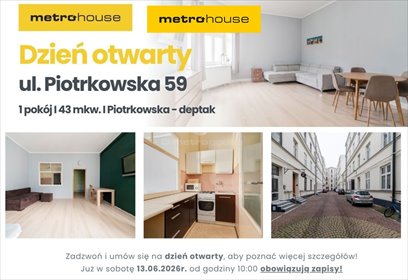 Kawalerka na Piotrkowskiej w Łodzi – inwestycja lub własne M! mieszkanie Łódź, Śródmieście, Piotrkowska