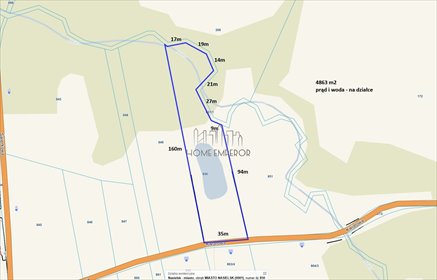 Sprzedam działkę z własnym stawem i mediami 4863 m² działka Nasielsk, Kwiatowa
