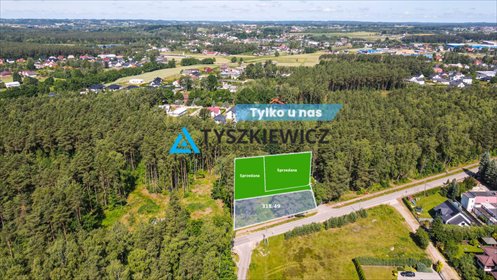 działka na sprzedaż 1011m2 działka Chwaszczyno, Wąska