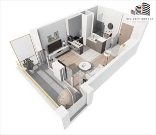 Zapraszam do inwestycji na Mokotowie: 27,7 m² z dużą loggią mieszkanie Warszawa, Mokotów Ksawerów