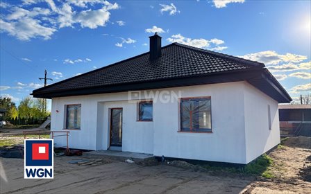 Nowoczesny dom 105 m2 z tarasem i ogrzewaniem pelletowym dom Wierzbno, Wierzbno