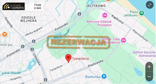 Atrakcyjne 2-pokojowe mieszkanie w Jelitkowie z dużym potencjałem mieszkanie Gdańsk, Jelitkowo, Tysiąclecia