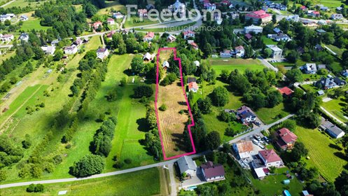 działka na sprzedaż 5093m2 działka Łęki Dukielskie