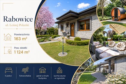 Do sprzedania przestronny dom 163 m² z ogrodem w Rabowicach dom Rabowice, Leśnej Polanki