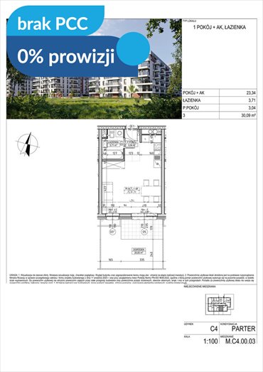 Nowoczesne 30 m² w Fordonie - balkon, garaż, blisko Wisły mieszkanie Bydgoszcz, Fordon, Fordońska