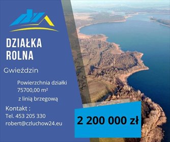 działka na sprzedaż 75700m2 działka Gwieździn
