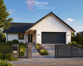 Nowoczesny dom parterowy 164 m² z garażem i tarasami dom Kolanowice