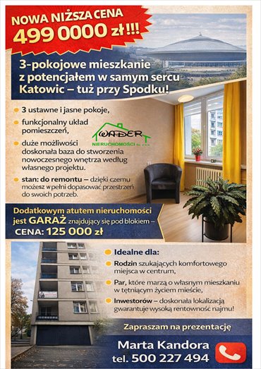mieszkanie na sprzedaż 54m2 mieszkanie Katowice