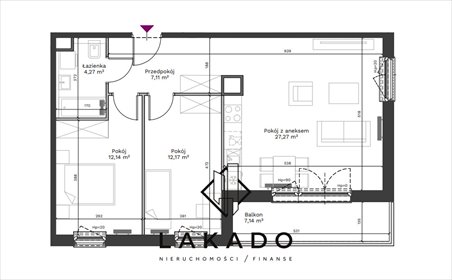 mieszkanie na sprzedaż 63m2 mieszkanie Kraków, Wola Duchacka, Walerego Sławka